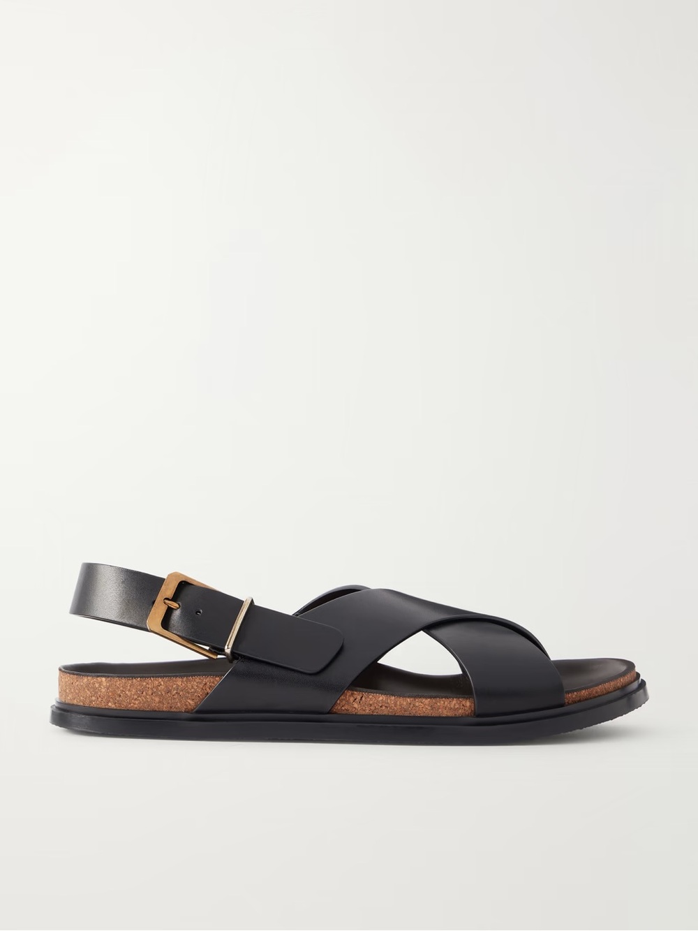 The Row buckle leather sandals
